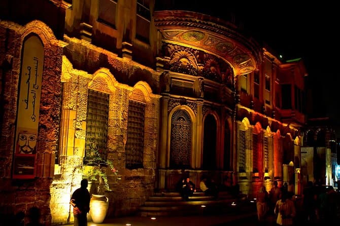 El-moez street and cairo tower with dinner