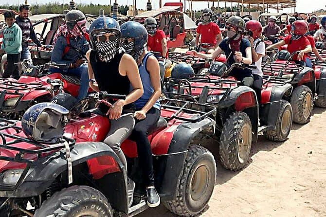 quad bike 3 hours and camel riding in hurghada