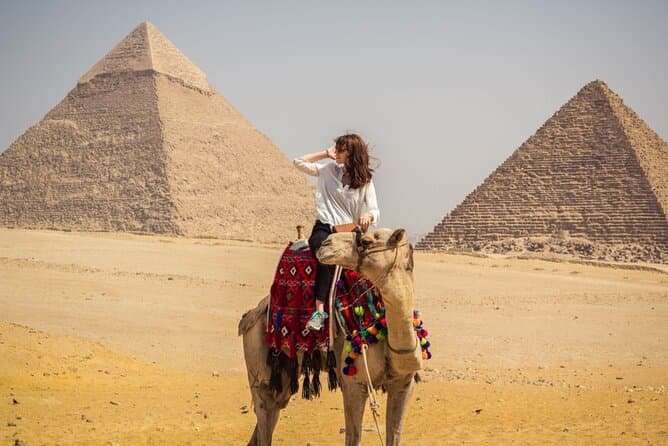 Pyramids, Egyptian Museum, and Khan Al-Khalili from Cairo