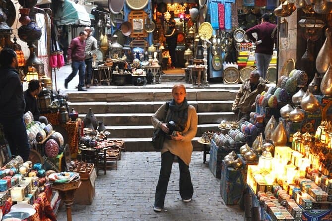 Exploring the Giza Pyramids, Egyptian Museum, and Bazaar