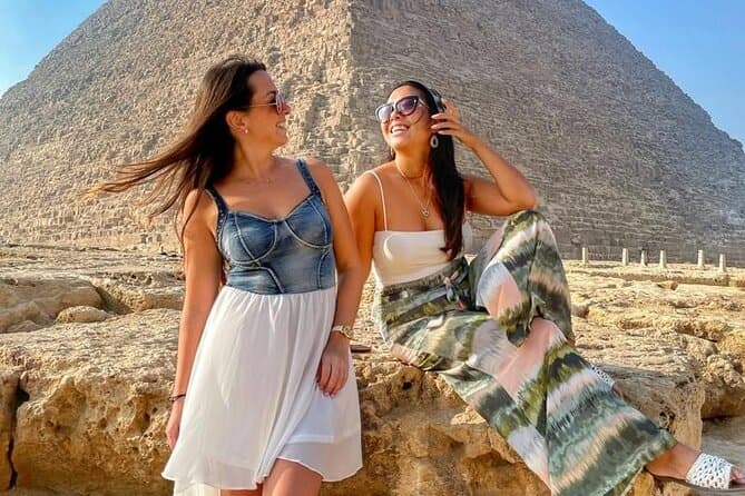 Day Tour of Giza Pyramids, Grand Egyptian Museum, and Bazaar