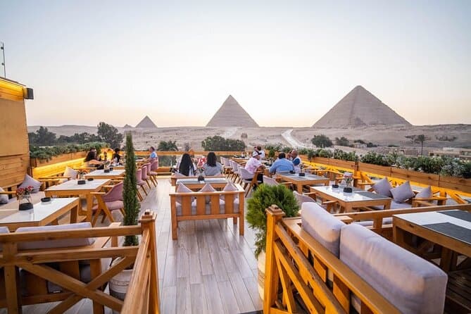 Dinner with Grand Egyptian Museum and Pyramids Views in Cairo