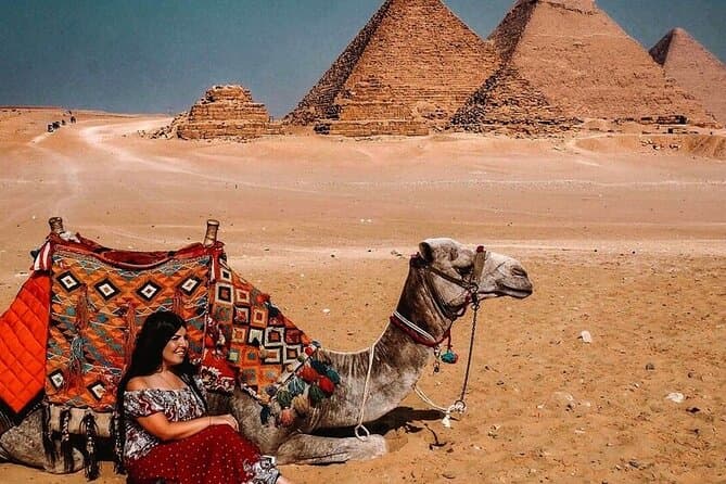 Giza Pyramids by Camel and The Egyptian Museum - Private Tour