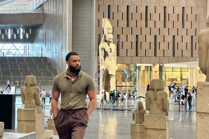 Grand Egyptian Museum, Pyramids & Sphinx, Camel Ride & Lunch