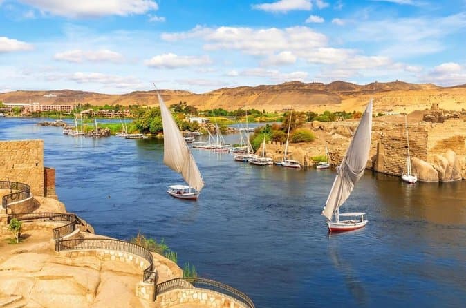 Sunset Sailing on the Nile by Felucca from Luxor Hotels