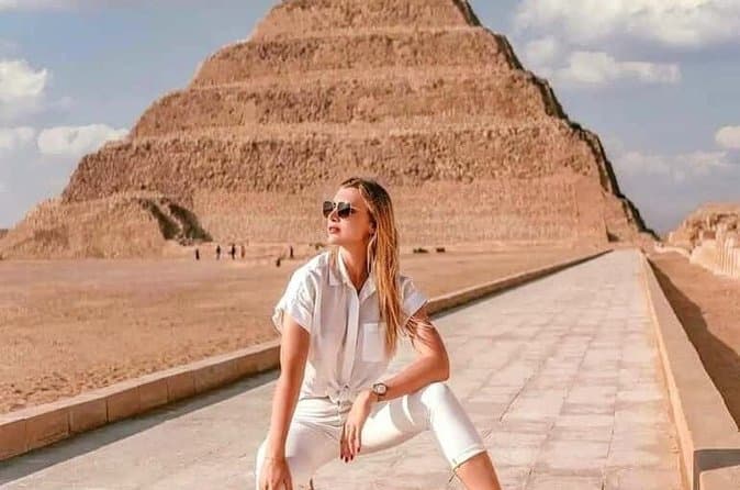 Adventure to Giza Pyramids Saqarra Memphis with Lunch