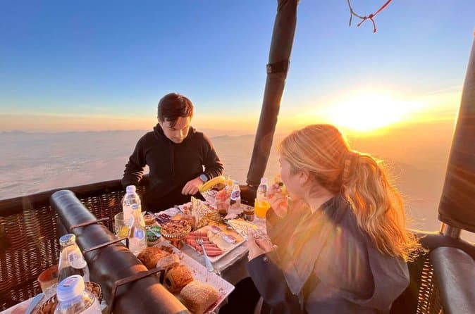 VIP Sunrise Hot Air Balloon Experience with Breakfast in The Sky