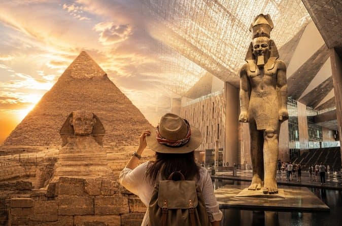 Giza Pyramids and Grand Egyptian Museum GEM Private Guided Tour