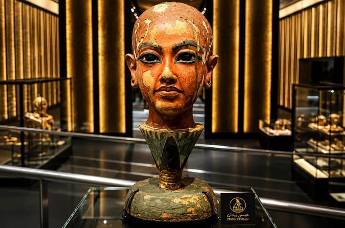 Private Day Tour to Grand Egyptian Museum, Giza Pyramids & Bazaar