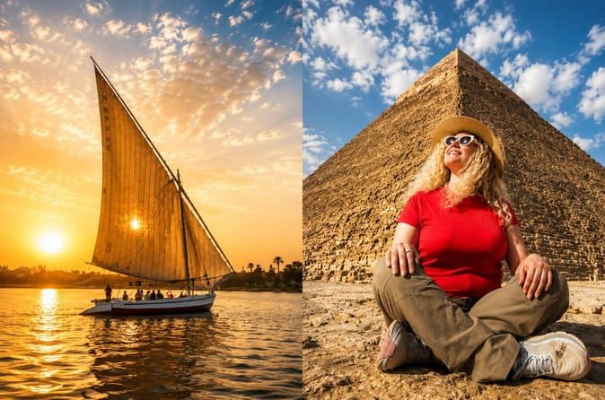 Private Giza Pyramids Tour & Nile Felucca Adventure