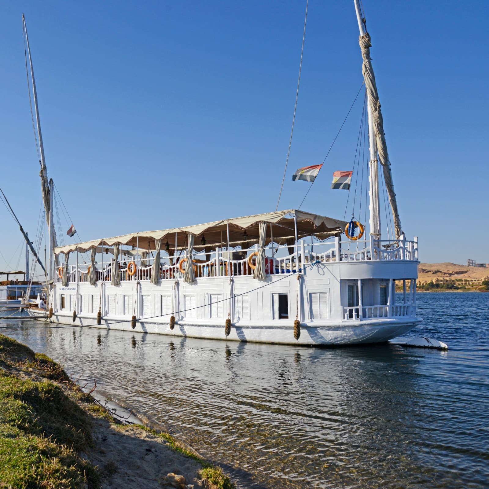 Abundance, a Nile dahabiya, operated by Sail the Nile