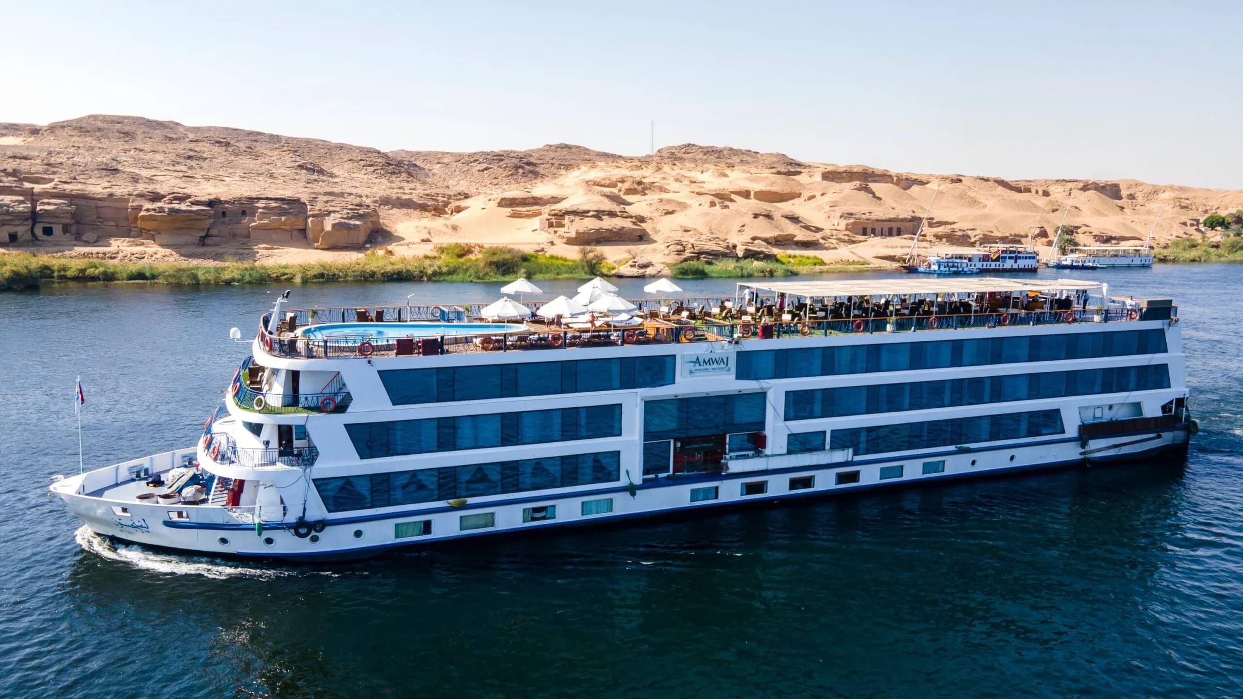 Amwaj, a Nile cruise ship, operated by Independent