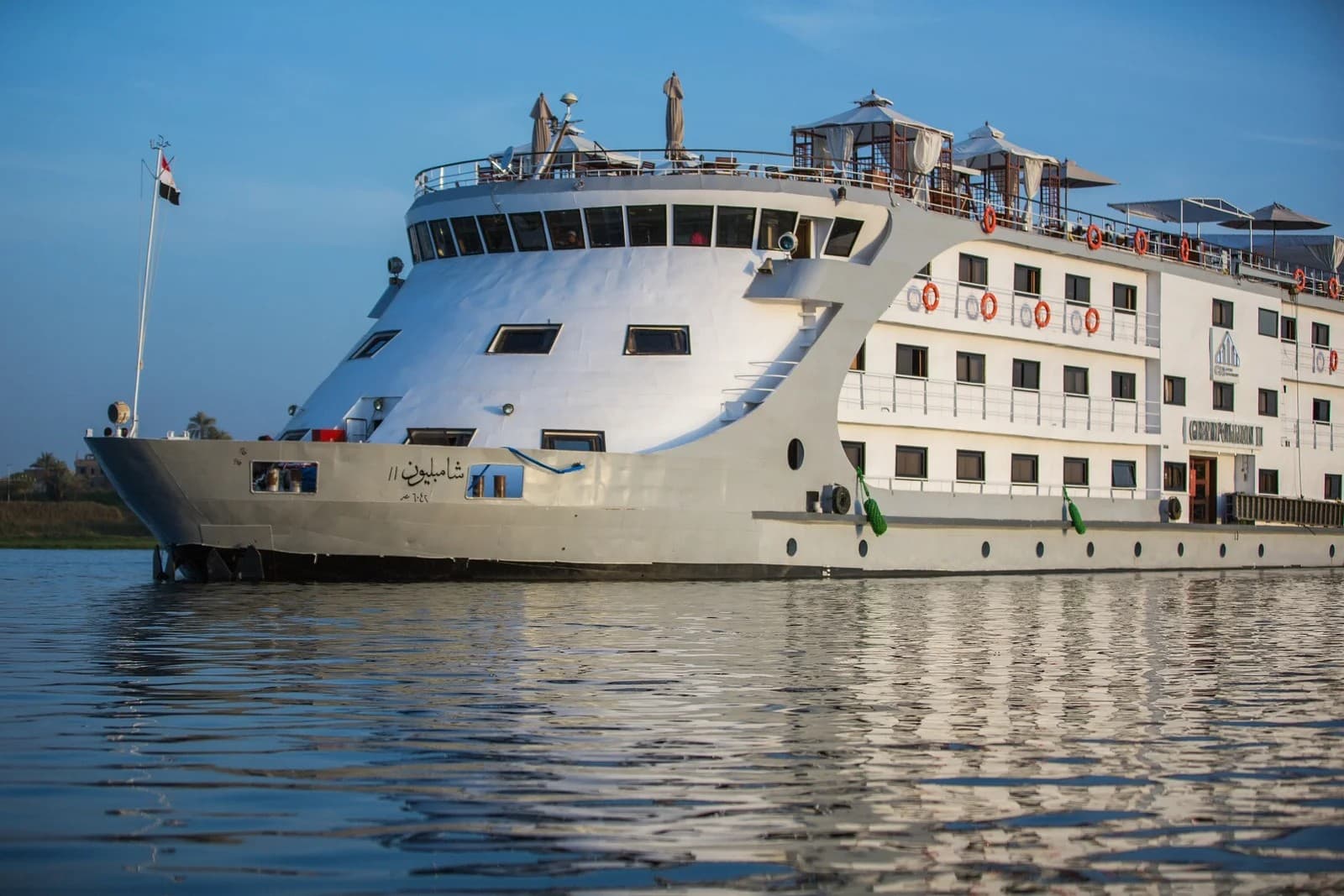 Champollion II, a Nile cruise ship, operated by Independent