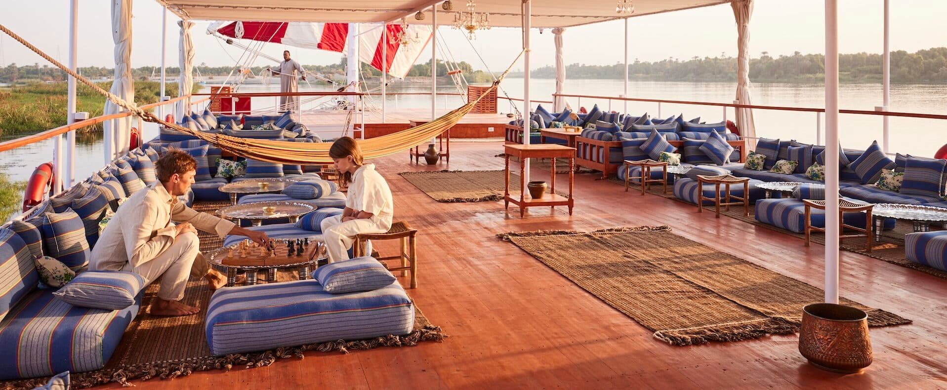 Dendera, a Nile dahabiya, operated by Nour El Nil