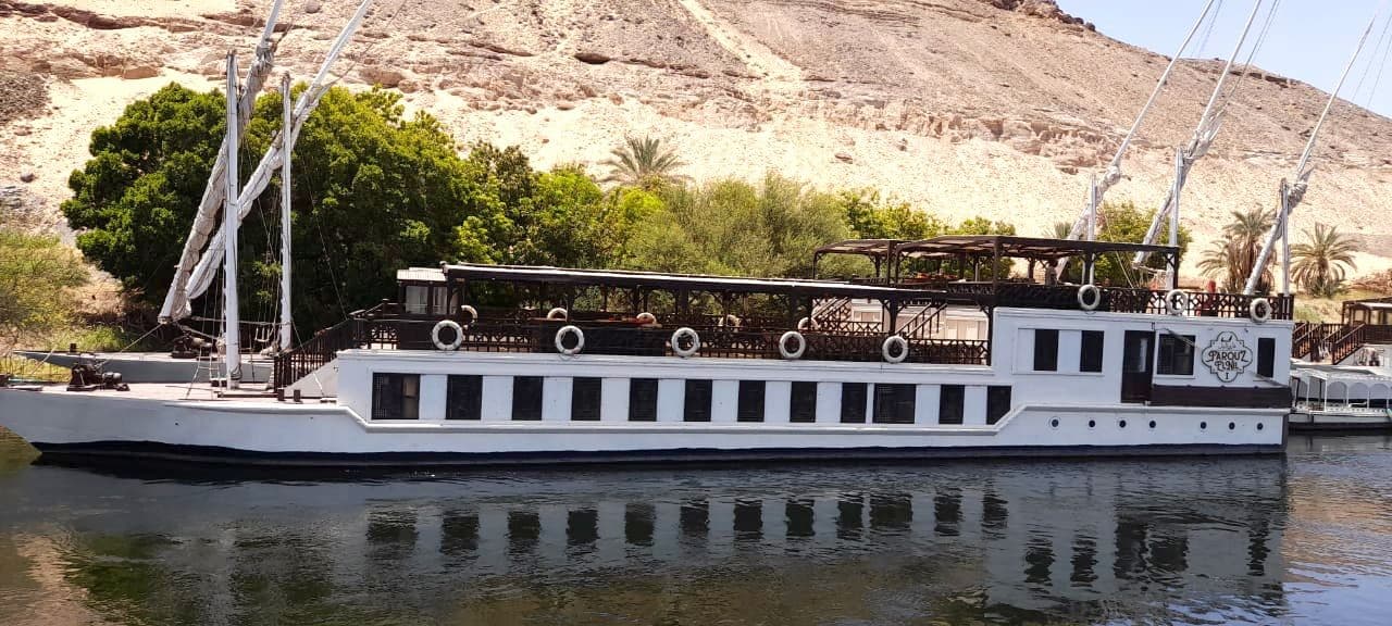 Farouz El Nil I, a Nile dahabiya, operated by Jaz Cruises