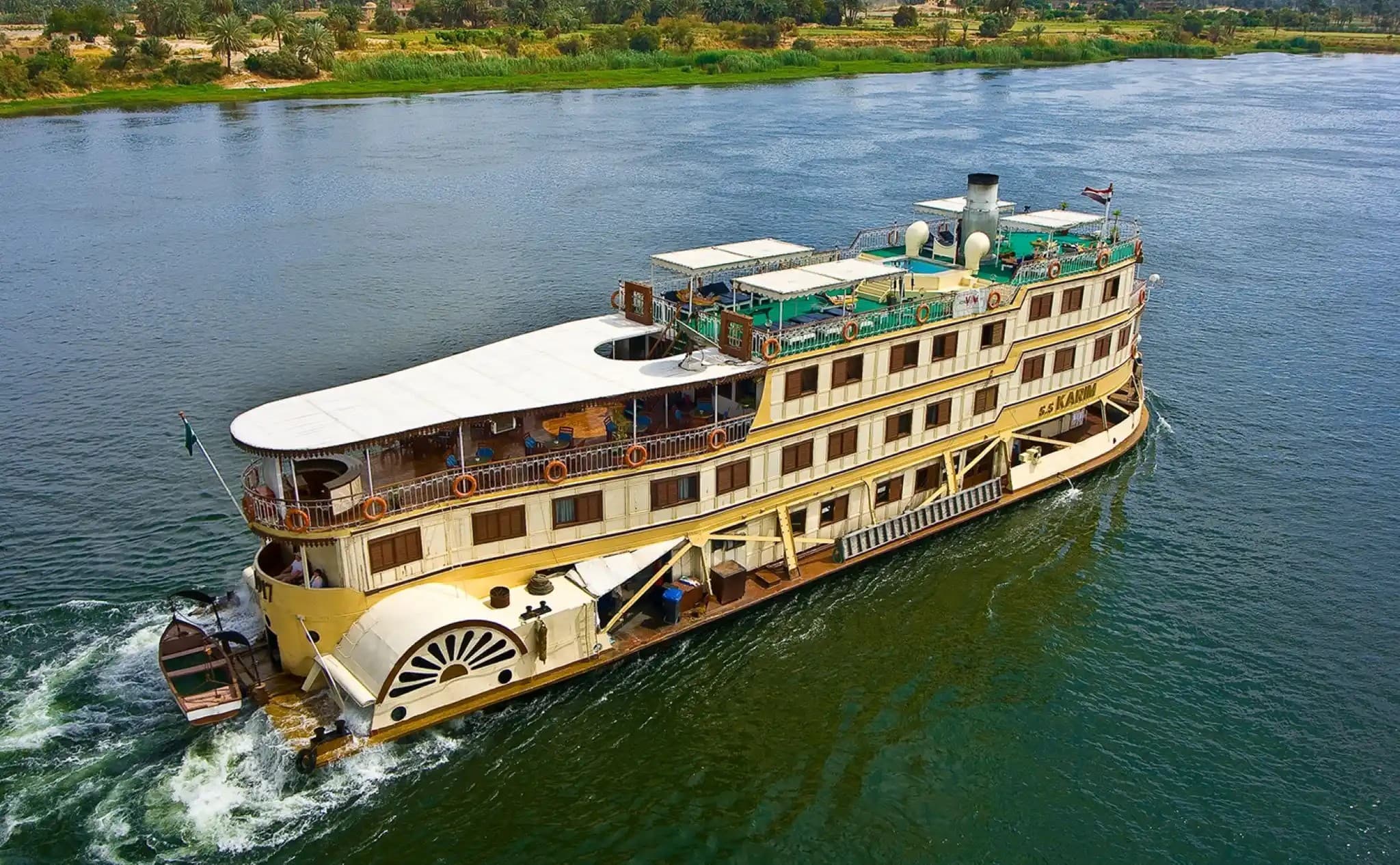 Karim, a Nile cruise ship, operated by Independent