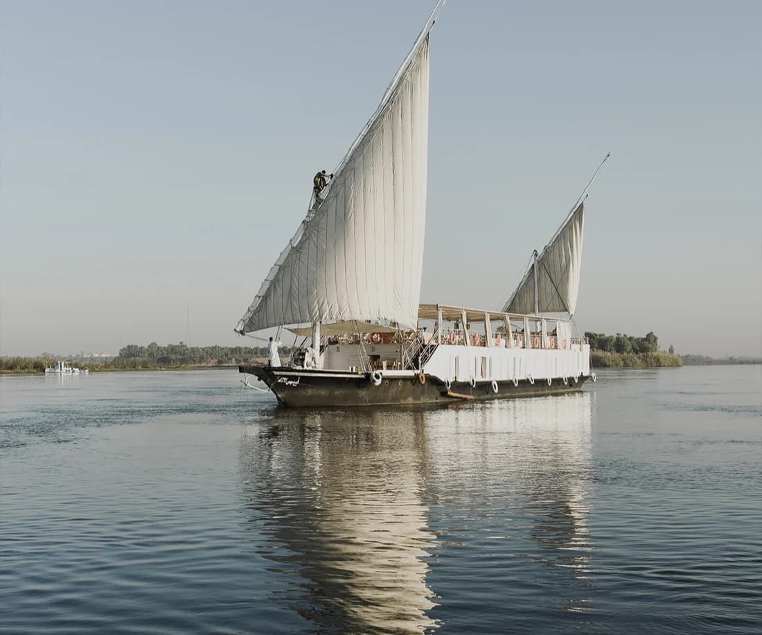 Lazuli Karnak, a Nile dahabiya, operated by Lazuli