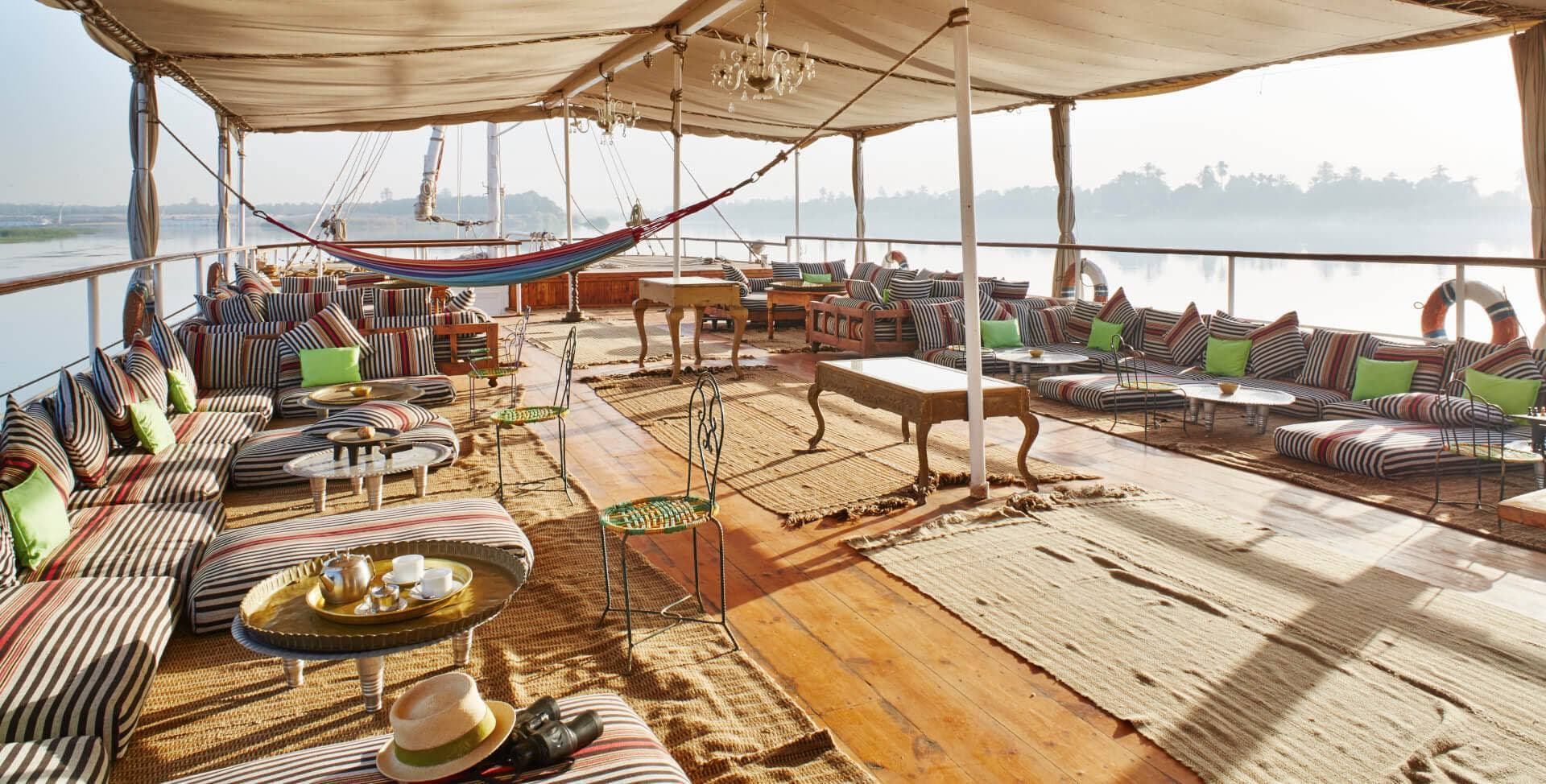 Malouka, a Nile dahabiya, operated by Nour El Nil