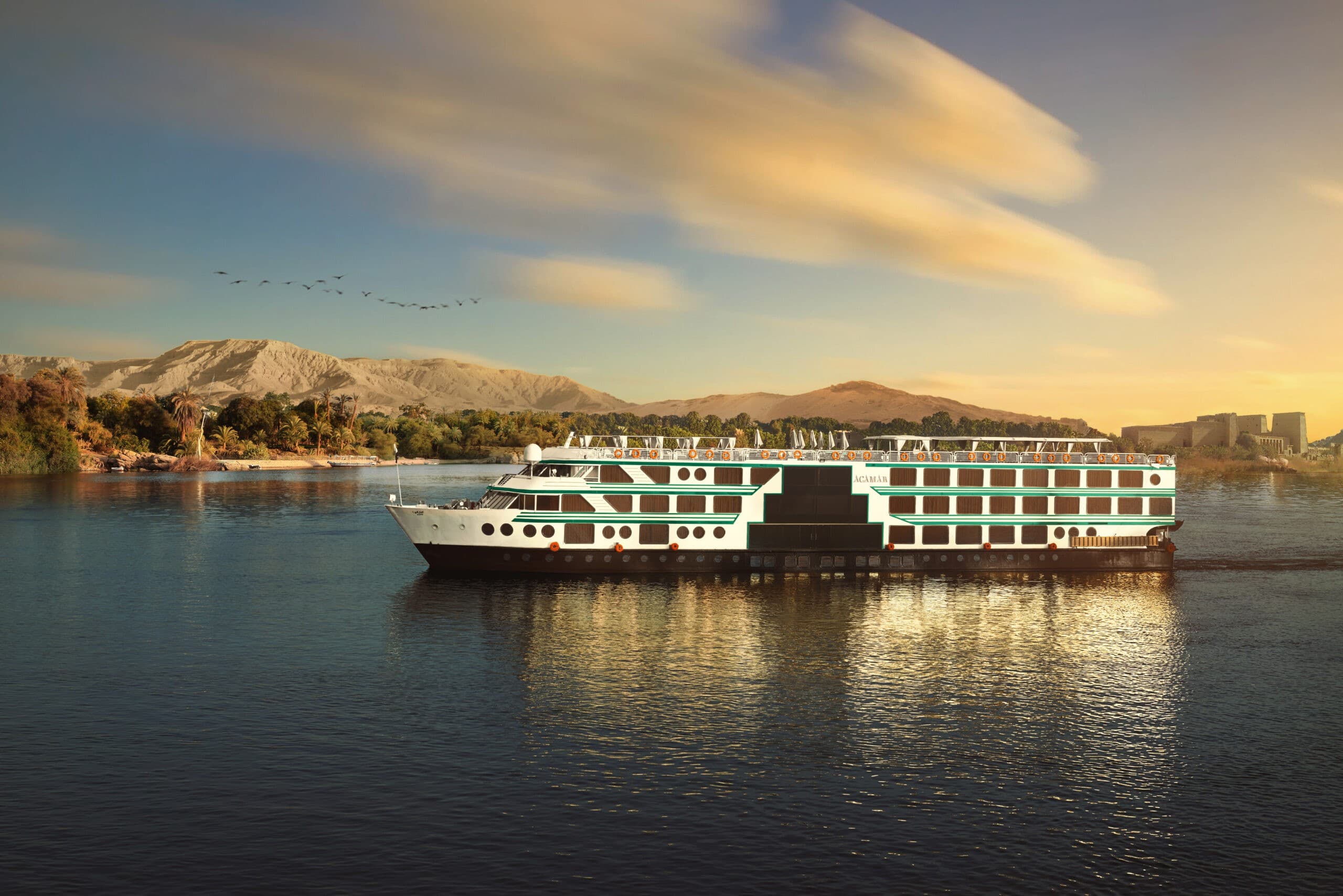 MS Acamar, a Nile cruise ship, operated by Independent