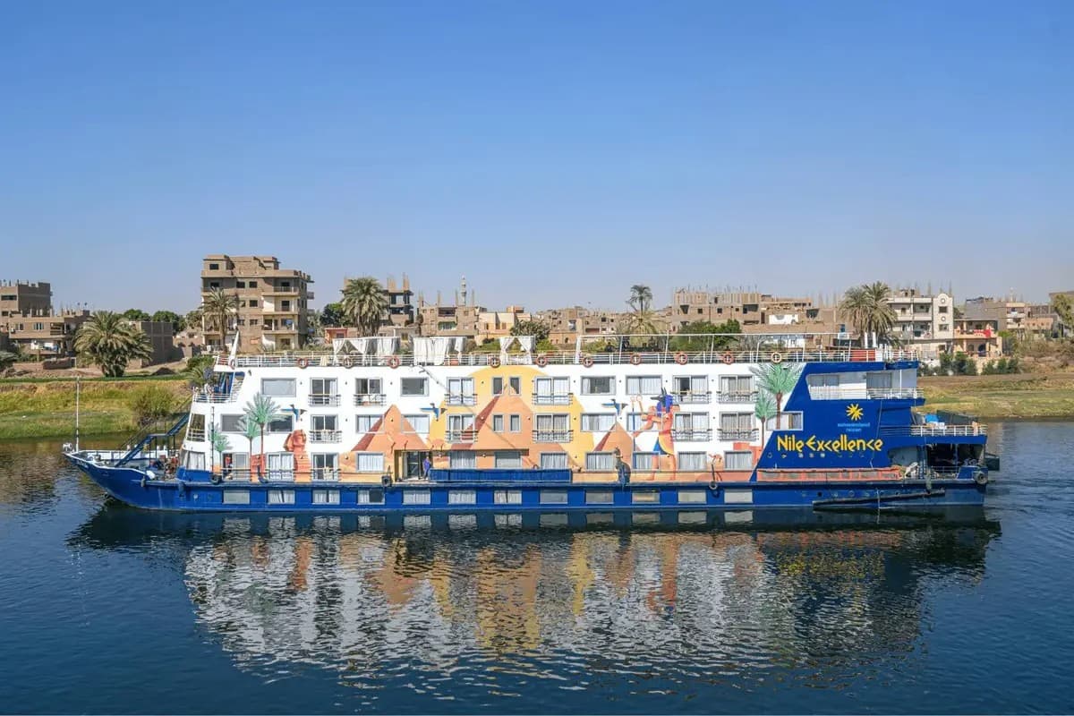 Nile Excellence, a Nile cruise ship, operated by Serenity Group