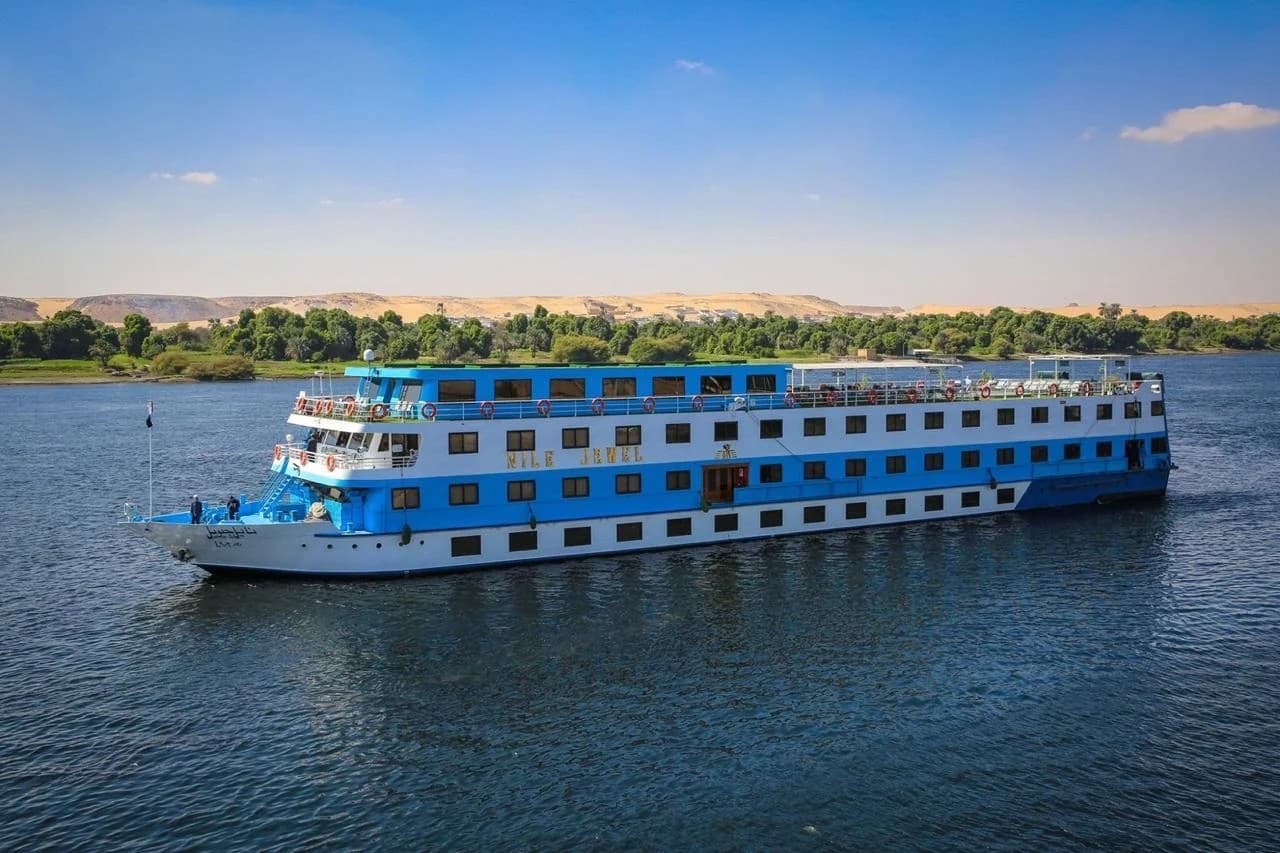 Nile Jewel, a Nile cruise ship, operated by Independent