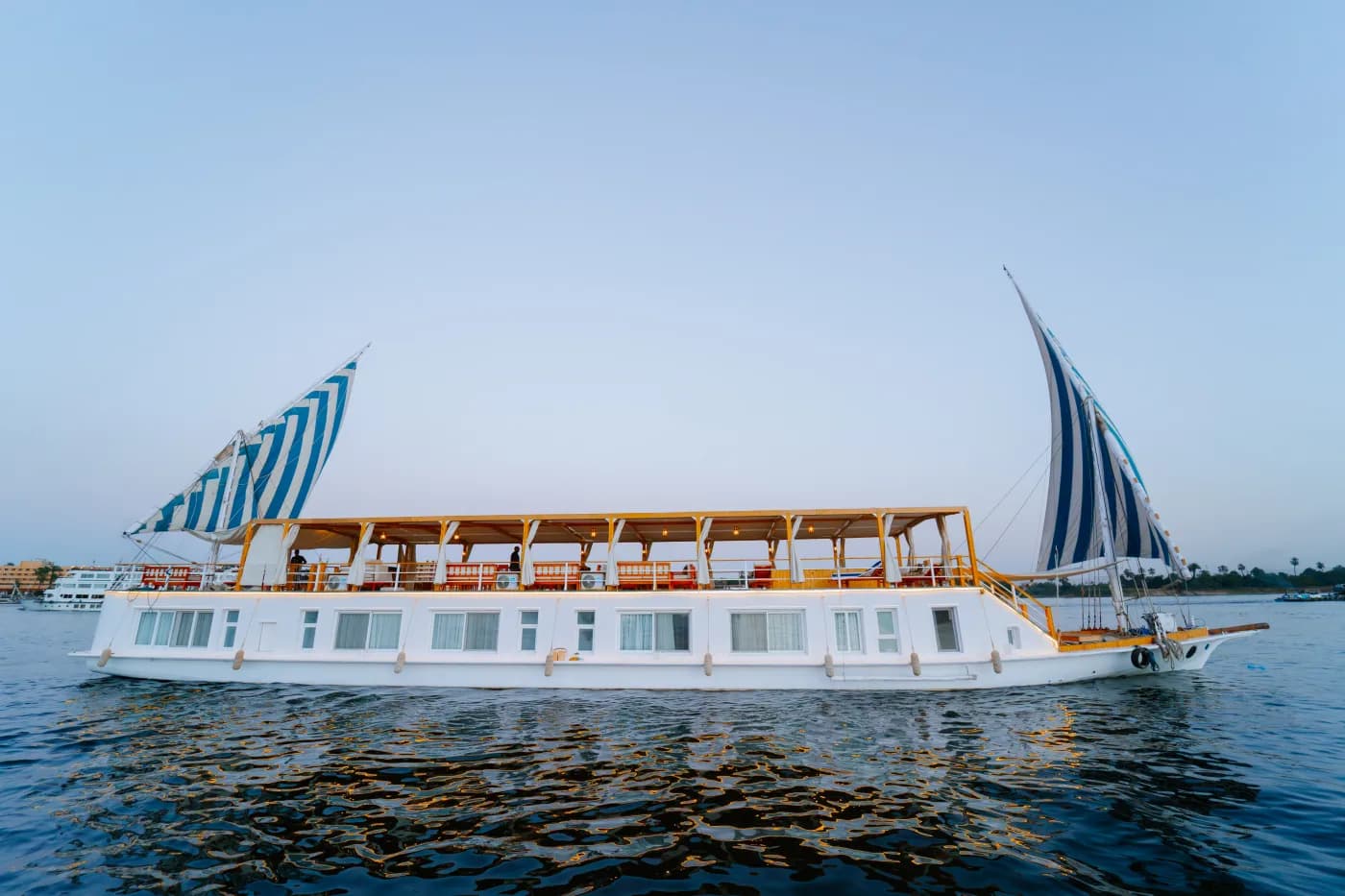 Turquoise, a Nile dahabiya, operated by Turquoise Dahabiya