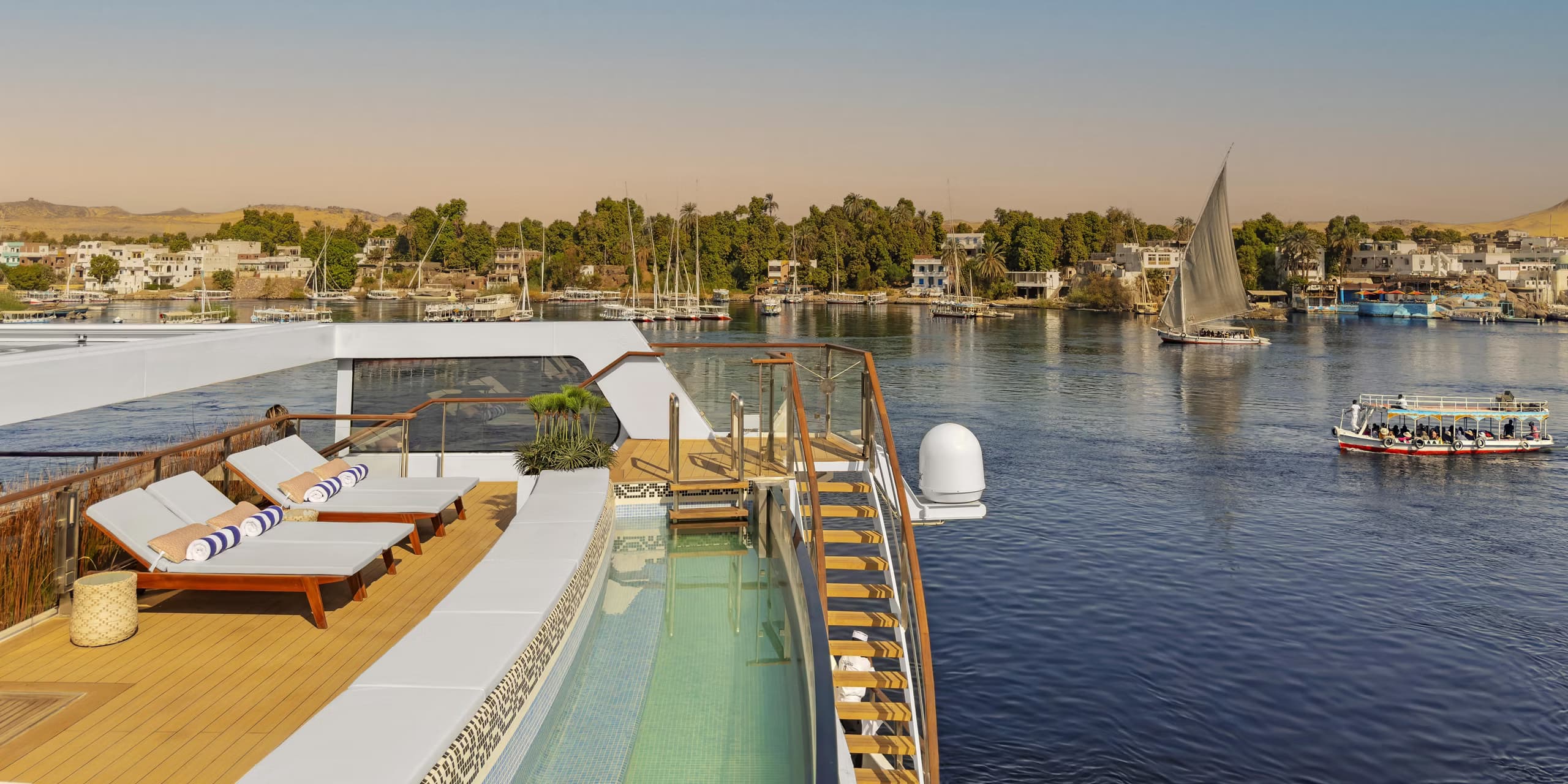 Viking Sekhmet, a Nile cruise ship, operated by Viking