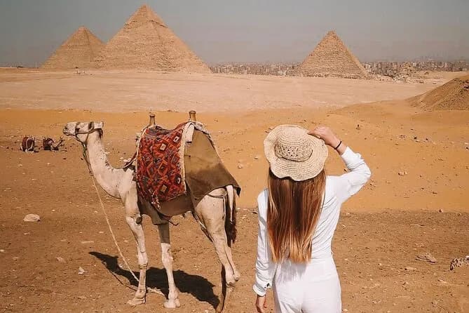 Giza Pyramids ,Sphinx ,Camel Ride and inside Great Pyramid Khufu