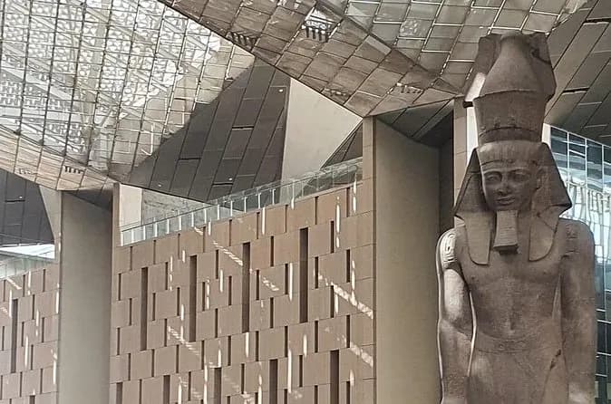 Grand Egyptian museum, Giza pyramids ,free Camel Riding