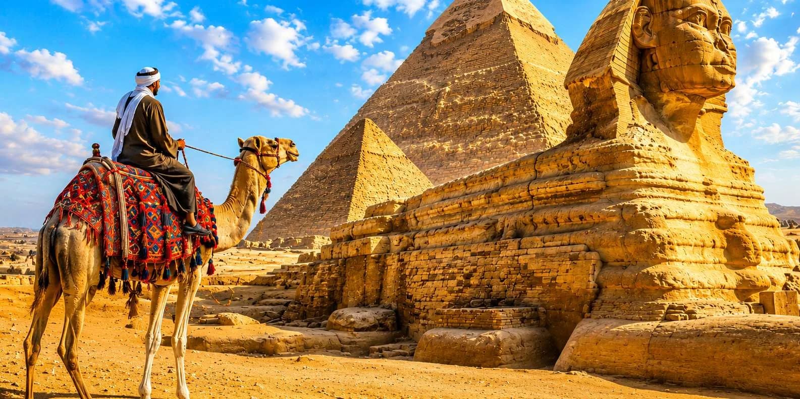 Cairo: Pyramids & Great Sphinx Private Tour with Camel Ride