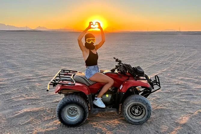 Makadi Bay: aventura en quad y ATV al atardecer con vistas al mar