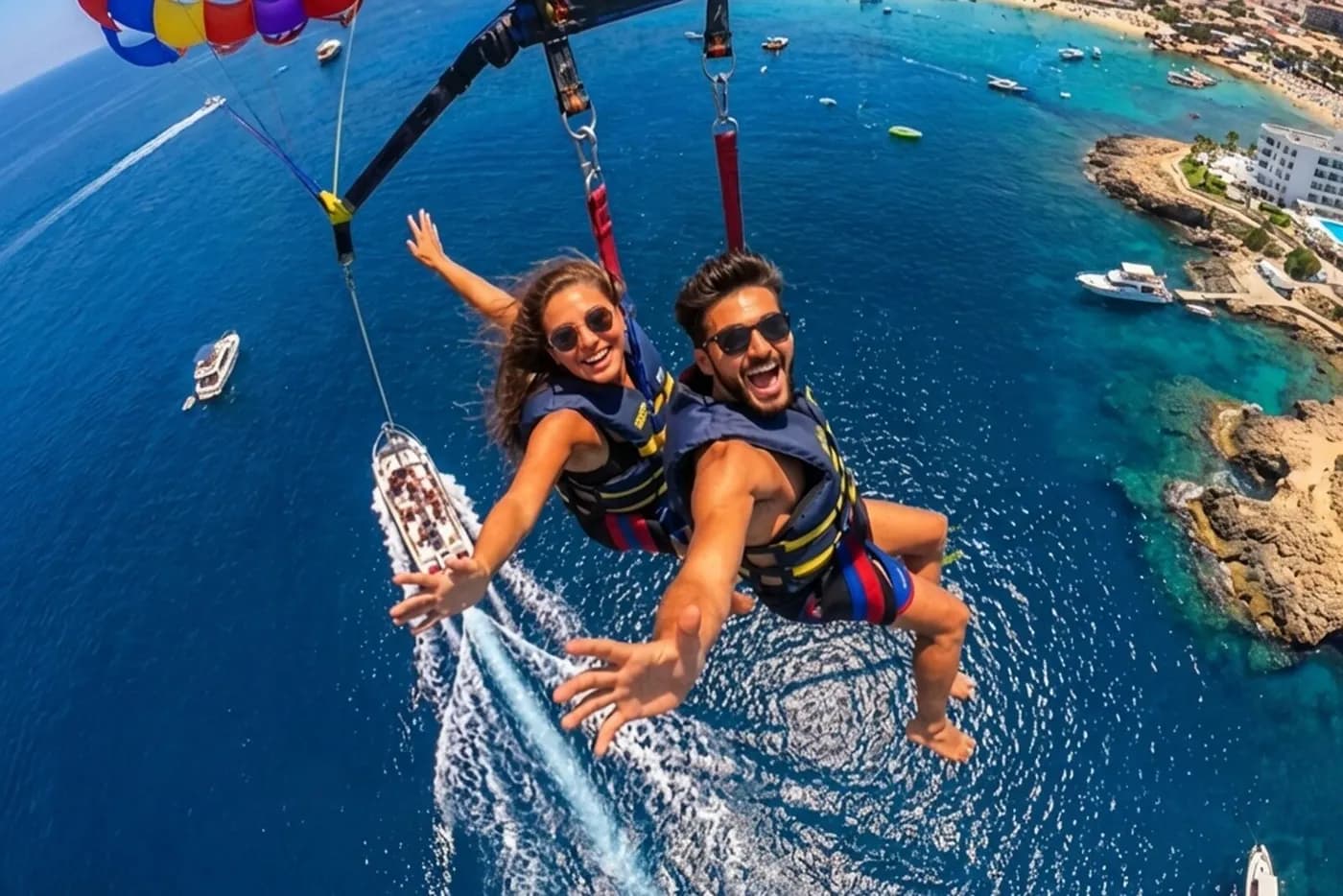 Parasailing Sharm El Sheikh avontuur met privé pick-up / drop-off