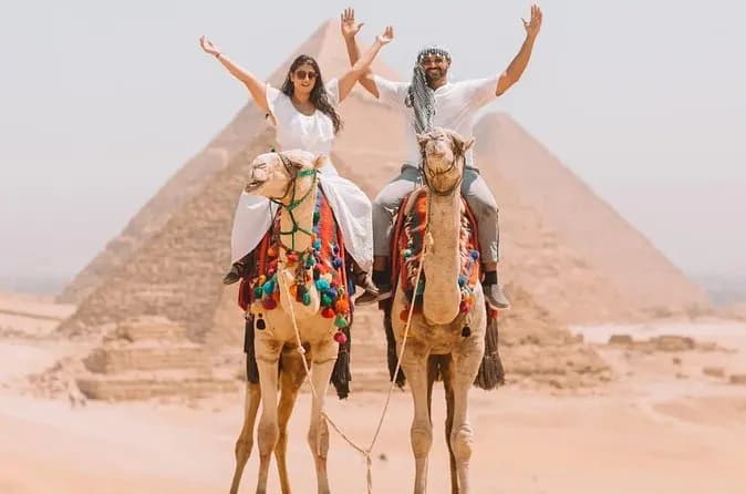 VIP Giza Pyramids,Sphinx ,Camel Ride& inside Great Pyramid Khufu